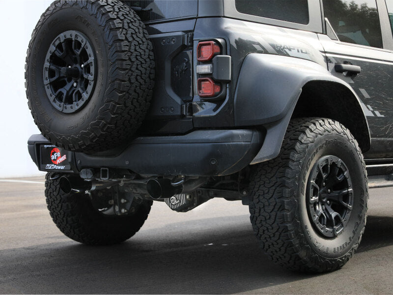 aFe 49-33154-B - AFE49-33154-B - aFe 22-26 Ford Bronco V6 3.0L (tt) Vulcan Series 3in 304SS Cat-Back Exhaust System w/ Black Tips - Shipped in Europe - Tuningsupply.com