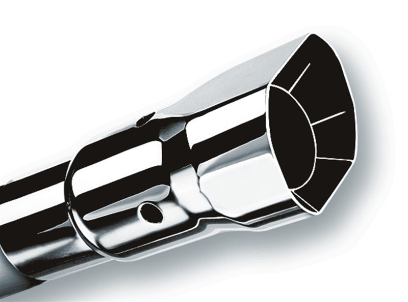 Borla 20115 - BOR20115 - Borla Universal Polished Tip Single Square Angle-Cut Intercooled (inlet 2 1/4in. Outlet 2 1/2 x 2 3/ - Shipped in Europe - Tuningsupply.com