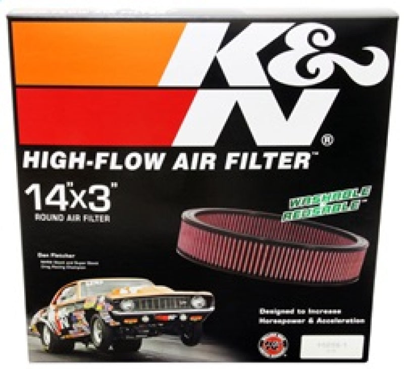 K&N Engineering E-1650 - KNNE-1650 - K&N Replacement Air Filter GM CARS & TRUCKS, V8, 1966-84 - Shipped in Europe - Tuningsupply.com