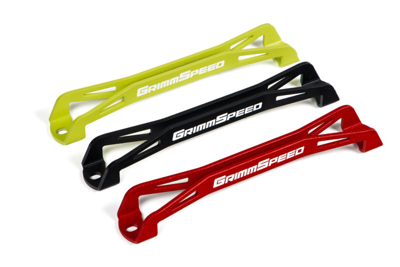 GrimmSpeed 121033 - GRM121033 - GrimmSpeed 08-18 Subaru WRX/STI Lightweight Battery Tie Down - Red - Shipped in Europe - Tuningsupply.com