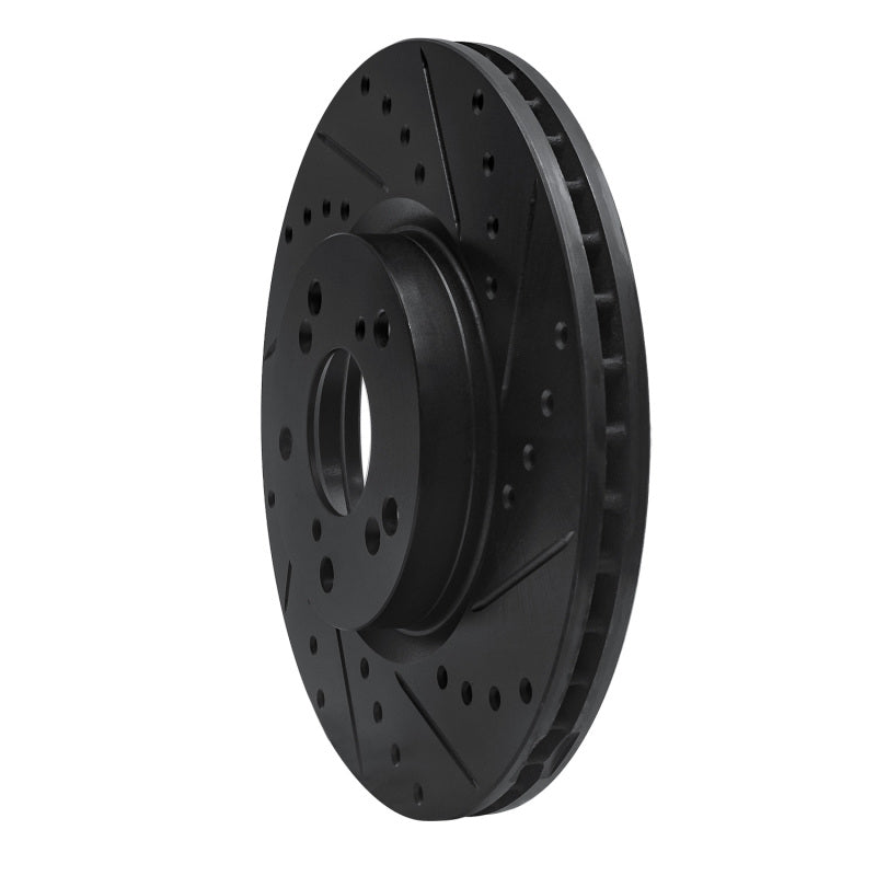 R1 Concepts 633-59045R - RNC633-59045R - R1 02-15 Acura ILX Front Right Drilled & Slotted Black Brake Rotor - Shipped in Europe - Tuningsupply.com