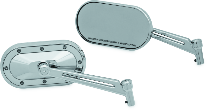 Kuryakyn 1736 - KUR1736 - Kuryakyn Heavy Industry Mirrors Chrome - Shipped in Europe - Tuningsupply.com