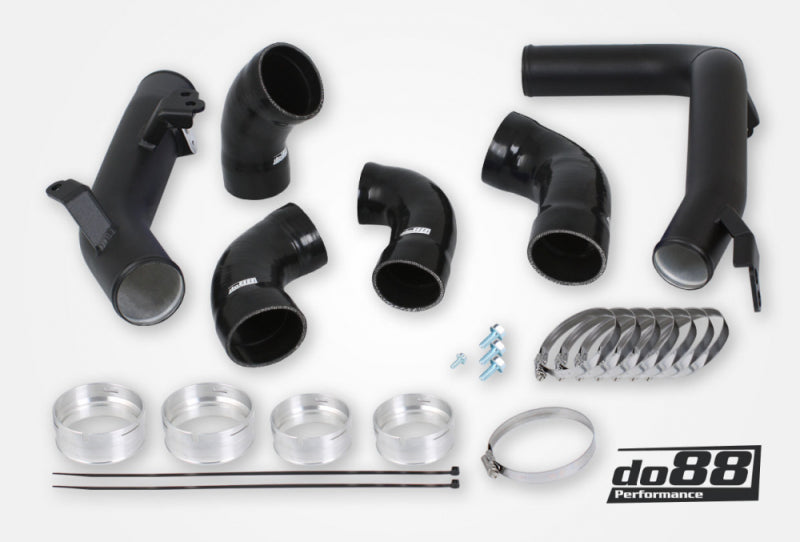 do88 TR-260-D-OEM-S - DOBTR-260-D-OEM-S - do88 Volvo S60 V60 XC60 V90 S90 XC90 SPA Pressure Pipes Diesel OEM Intercooler Black Hoses - Shipped in Europe - Tuningsupply.com