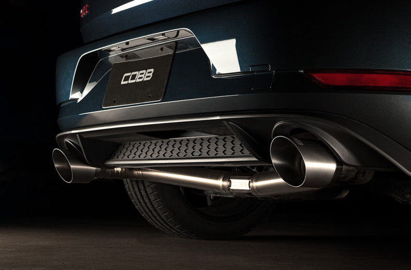 COBB 5V2150-NB - COBB5V2150-NB - Cobb Volkswagen GTI MK7/MK7.5/MK8 Brushed Titanium Tip Kit - Shipped in Europe - Tuningsupply.com