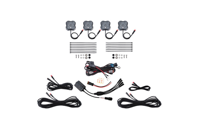 Diode Dynamics DD7740C - DIODD7740C - Diode Dynamics RGBW Rock Light Installer Kit w/Controller (4-pack) - Shipped in Europe - Tuningsupply.com