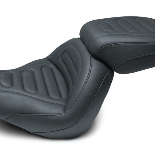 Mustang Motorcycle 75887 - MMP75887 - Mustang 18-21 Harley Fat Bob Standard Touring Solo Seat Trapezoid- Black - Shipped in Europe - Tuningsupply.com