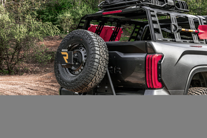 Go Rhino HC200T - GORHC200T - Go Rhino Swing-A-Way Hitch Mounted Tire Carrier (Lic. Plate Lights Not Included) - Textured Black - Shipped in Europe - Tuningsupply.com