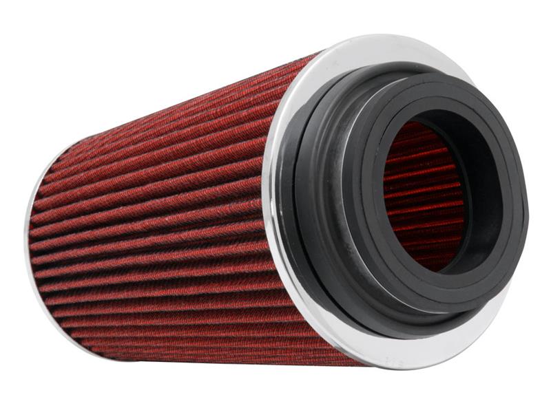 K&N Engineering RG-1002RD-L - KNNRG-1002RD-L - K&N Universal Air Filter Chrome Round Tapered Red -4in Flange ID x 1.125in Flange Length x 5.5in H - Shipped in Europe - Tuningsupply.com