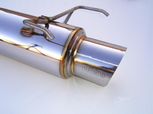 Invidia - INVHS06HF1GTP - Invidia 06-08 Honda Fit 50mm (101mm tip) Cat-back Exhaust - Shipped in Europe - Tuningsupply.com