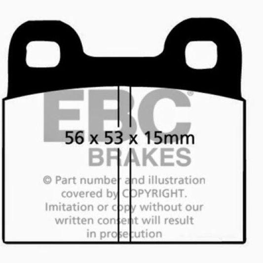 EBC DP4105R - EBCDP4105R - EBC 71-79 Volkswagen Beetle 1.3 (1300) Yellowstuff Front Brake Pads - Shipped in Europe - Tuningsupply.com