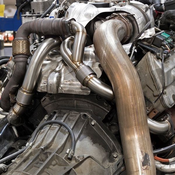 aFe 48-33016 - AFE48-33016 - aFe Twisted Steel Header Up-Pipe 08-10 Ford Diesel Trucks V8-6.4L (td) - Shipped in Europe - Tuningsupply.com