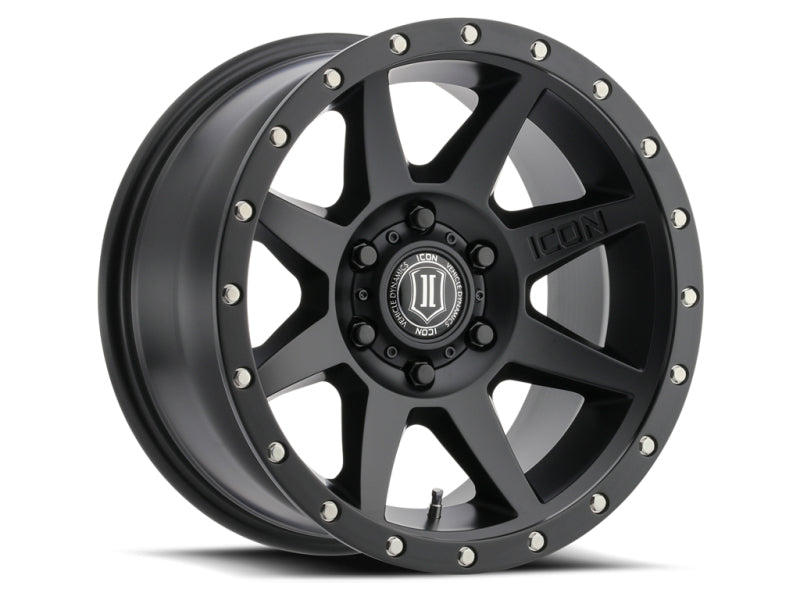 ICON 1818908350SB - ICO1818908350SB - ICON Rebound 18x9 6x5.5 0mm Offset 5in BS 106.1mm Bore Satin Black Wheel - Shipped in Europe - Tuningsupply.com
