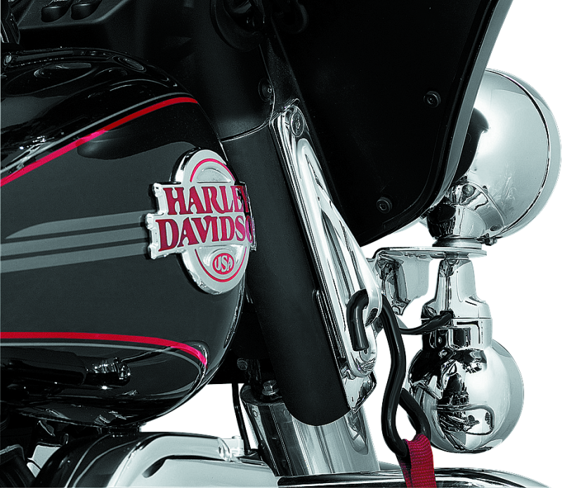 Kuryakyn 928 - KUR928 - Kuryakyn Custom Teardrop Tie-Down Brackets 83-13 Touring Chrome - Shipped in Europe - Tuningsupply.com