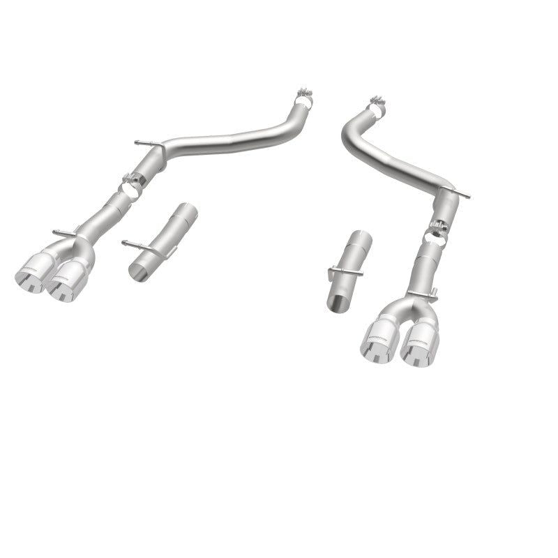 Magnaflow 19218 - MAG19218 - MagnaFlow Axle-Back, SS, 2.5in, Quad Split Rear 3.5in Tip 2015 Dodge Challenger 3.6L V6 - Shipped in Europe - Tuningsupply.com