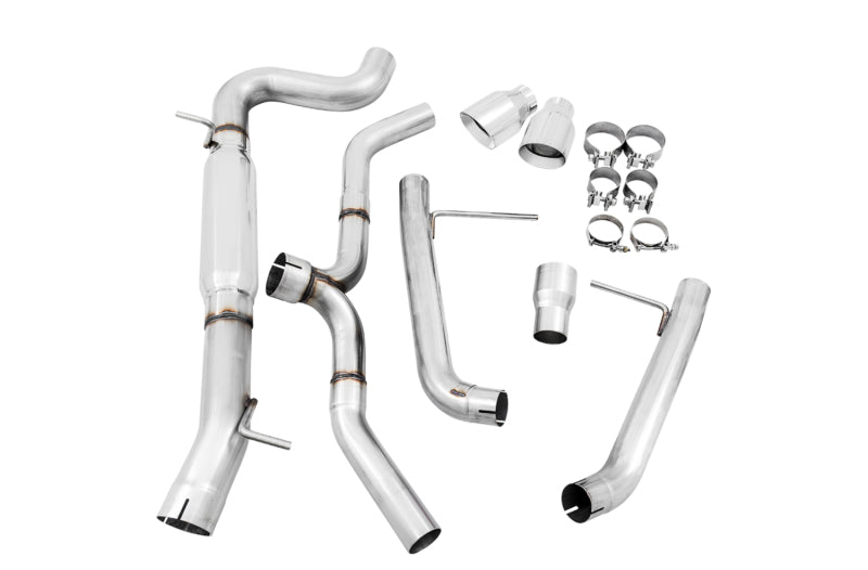 AWE Tuning 3020-32044 - AWE3020-32044 - AWE Tuning VW MK7 Golf Alltrack/Sportwagen 4Motion Track Edition Exhaust - Polished Silver Tips - Shipped in Europe - Tuningsupply.com