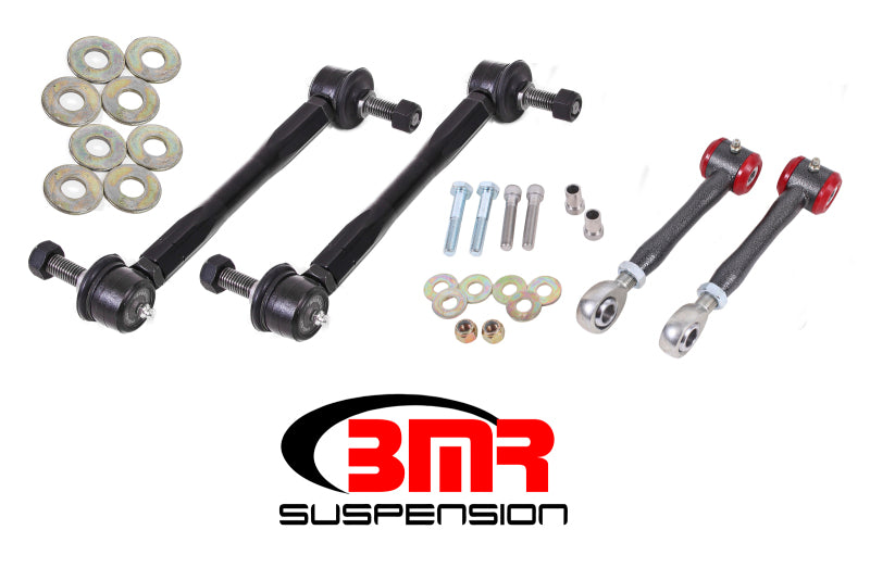 BMR Suspension ELK015H - BMRELK015H - BMR 16-17 6th Gen Camaro Front and Rear Sway Bar End Link Kit - Black Hammertone - Shipped in Europe - Tuningsupply.com