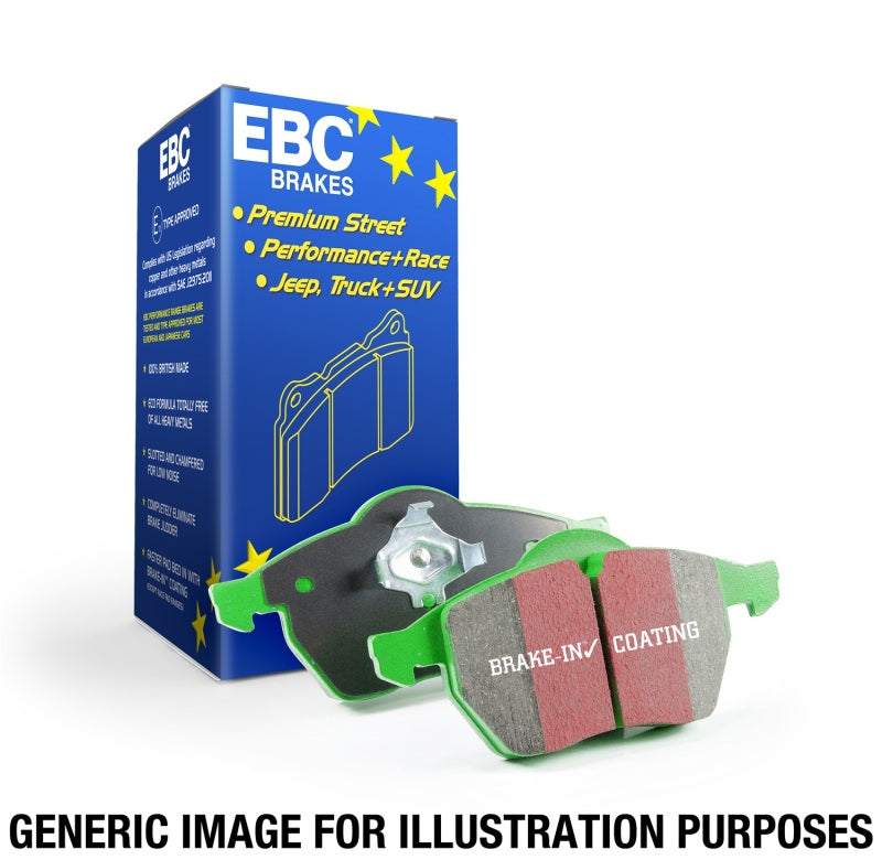 EBC DP61266 - EBCDP61266 - EBC 98-03 Dodge B250 B2500 Cargo 2500 Van 3/4 Ton Greenstuff Front Brake Pads - Shipped in Europe - Tuningsupply.com
