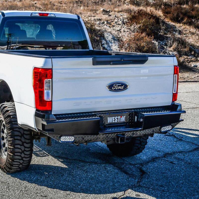 Westin 58-341125 - WES58-341125 - Westin 17-21 Ford F-250/350 HDX Bandit Rear Bumper - Black - Shipped in Europe - Tuningsupply.com