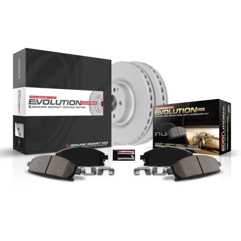 PowerStop CRK5399 - PSBCRK5399 - Power Stop 04-08 Acura TL Rear Z17 Evolution Geomet Coated Brake Kit - Shipped in Europe - Tuningsupply.com