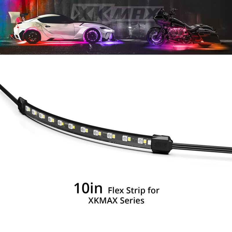 XKGLOW MX-S-10 - XKGMX-S-10 - XK Glow XKmax Light Strip - 10in - Shipped in Europe - Tuningsupply.com