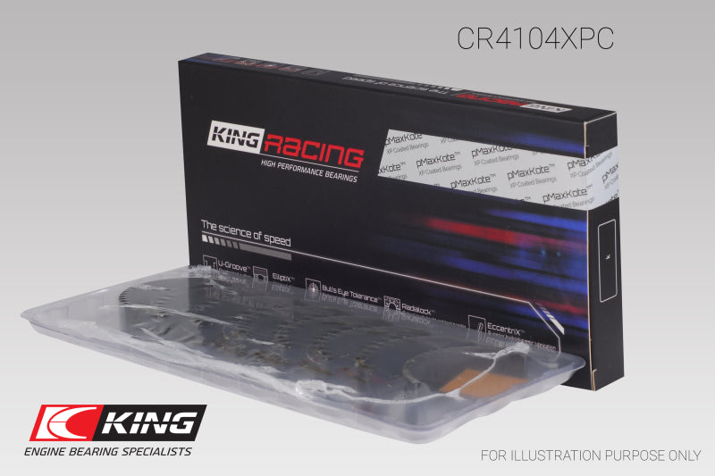 King Engine Bearings GCR4104XPC - KINGCR4104XPC - King Engine Bearings Audi/VW 83-03 1.6L/1.8L/2.0L Performance Coated Rod Bearing Set - Shipped in Europe - Tuningsupply.com