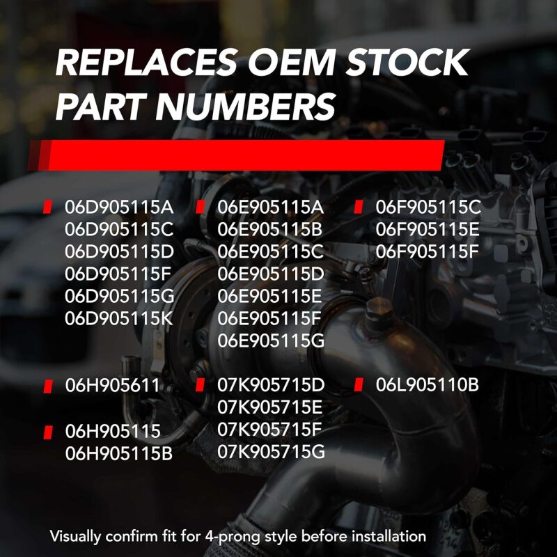 APR MS100208 - APRMS100208 - APR EA888.1/EA888.2/EA113/EA837 (PQ35/PQ45) 2.0T/3.0T Ignition Coil - Red - Shipped in Europe - Tuningsupply.com