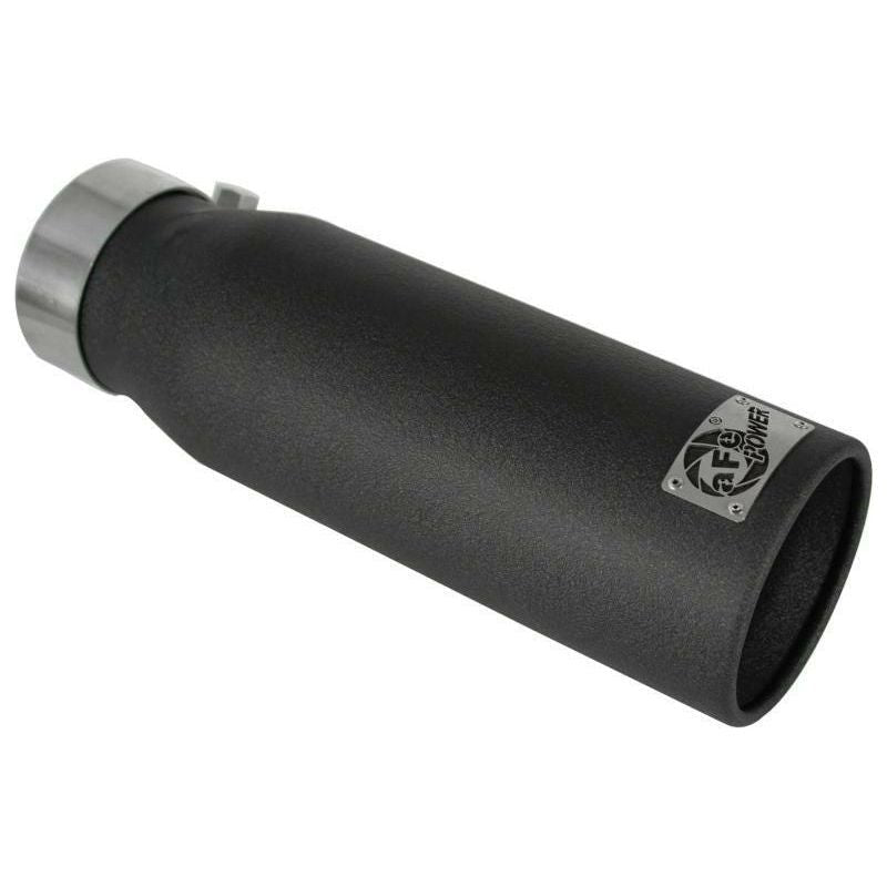 aFe 49-92043-B - AFE49-92043-B - aFe MACHForce XP Exhausts Tips SS-304 EXH Tip 3in x 4Out x 12L Bolt-On (blk) - Shipped in Europe - Tuningsupply.com