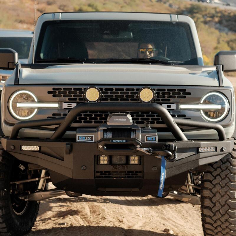 Westin 59-731255 - WES59-731255 - Westin 21-23 Bronco (Excl. Sport) XTS Round Bull Bar - Tex. Blk - Shipped in Europe - Tuningsupply.com