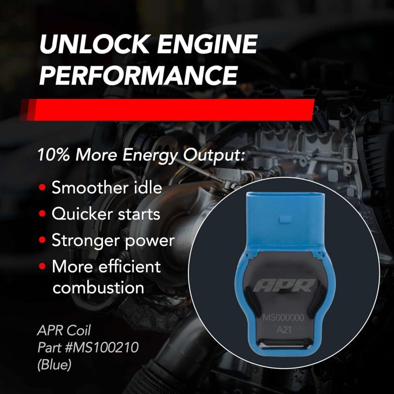 APR MS100210 - APRMS100210 - APR EA888.1/EA888.2/EA113/EA837 (PQ35/PQ45) 2.0T/3.0T Ignition Coil - Blue - Shipped in Europe - Tuningsupply.com