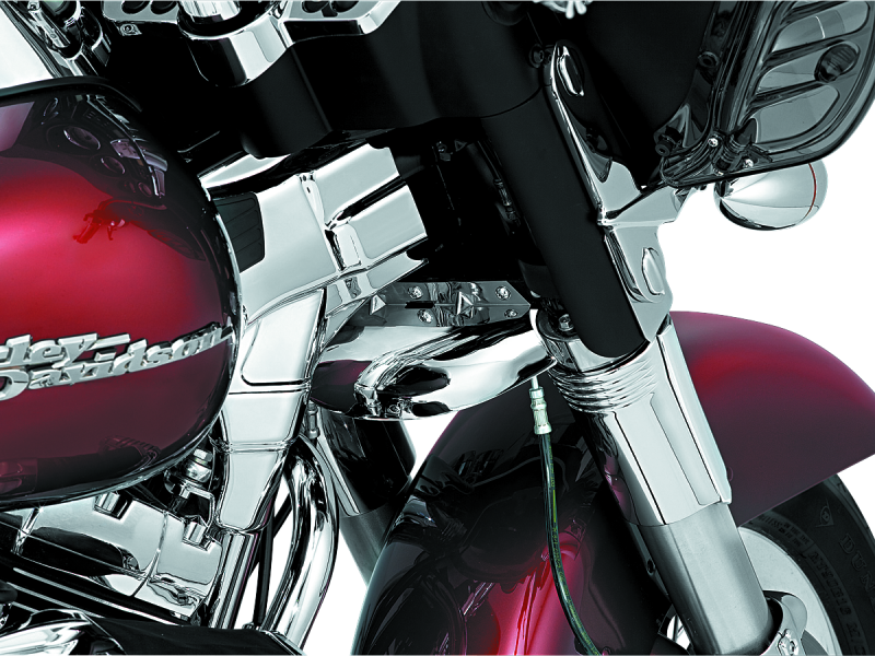 Kuryakyn 1100 - KUR1100 - Kuryakyn Lower Tree Wind Deflector 80-13 Touring Chrome - Shipped in Europe - Tuningsupply.com