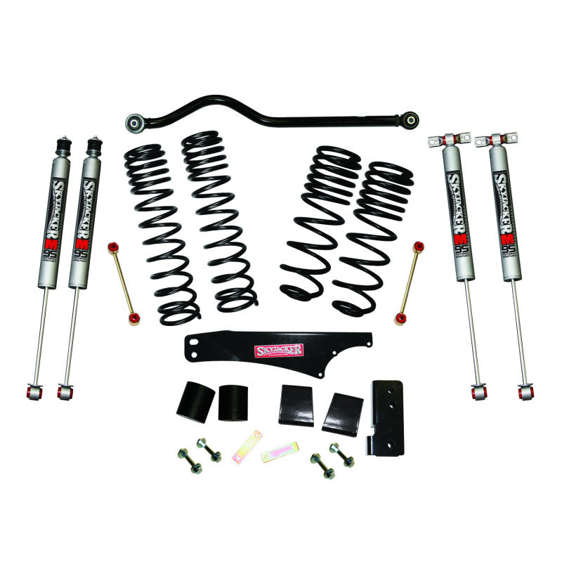 Skyjacker JK40BPMLT - SKYJK40BPMLT - Skyjacker 2007-2018 Jeep Wrangler JK 4 Door 4WD Long Travel 3.5in-4in Lift Kit w/M95 Monotube Shocks - Shipped in Europe - Tuningsupply.com