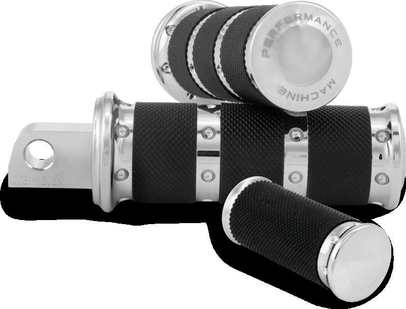 Performance Machine 0035-1161-CH - PFM0035-1161-CH - Performance Machine Footpegs XLS - Chrome - Shipped in Europe - Tuningsupply.com