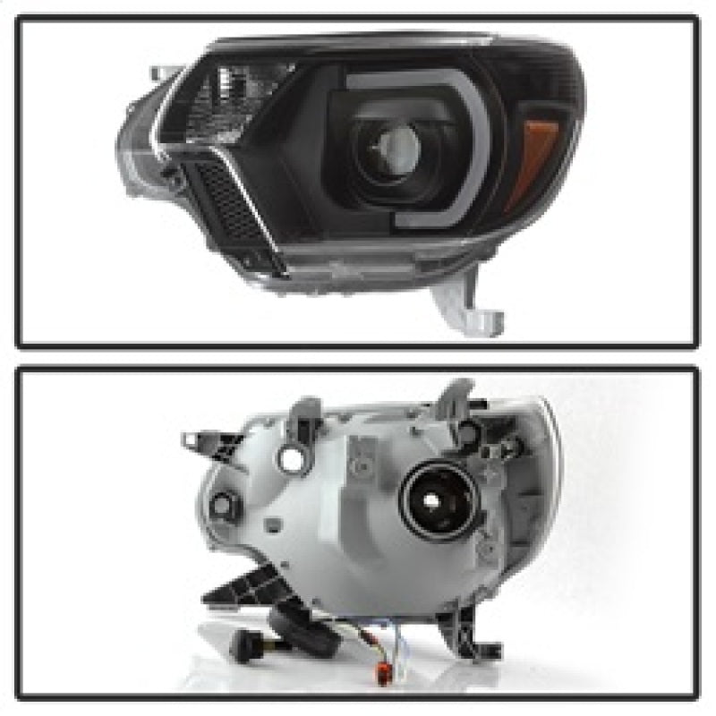 SPYDER 9037542 - SPY9037542 - xTune Toyota Tacoma 12-15 Headlights - Light Bar DRL - Black PRO-JH-TTA12-LBDRL-BK - Shipped in Europe - Tuningsupply.com