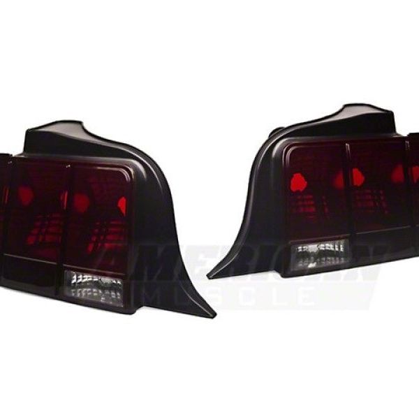 Raxiom 49066 - RAX49066 - Raxiom 05-09 Ford Mustang Tail Lights- Black Housing (Smoked Lens) - Shipped in Europe - Tuningsupply.com
