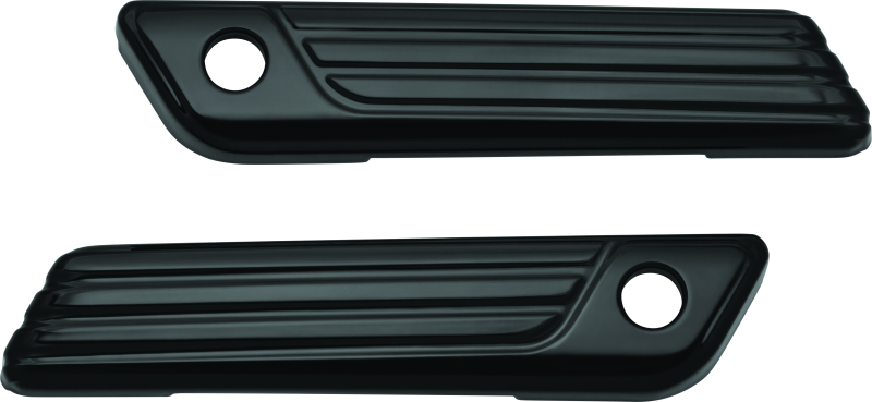Kuryakyn 6987 - KUR6987 - Kuryakyn Tri-Line Saddlebag Hinge Covers Gloss Black - Shipped in Europe - Tuningsupply.com
