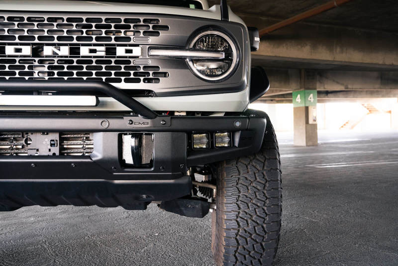 DV8 Offroad LBBR-05 - DVELBBR-05 - DV8 Offroad 21-22 Ford Bronco Factory Bumper Pocket Light Mount (Pair) 3in LED Pod Lights - Shipped in Europe - Tuningsupply.com