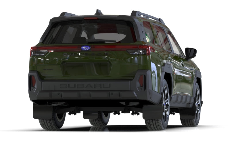 Rally Armor MF136-UR-BLK-MBK - RALMF136-UR-BLK-MBK - Rally Armor 2026 Subaru Outback (Incl. Wilderness) Black Mud Flap - Metallic Black Logo - Shipped in Europe - Tuningsupply.com