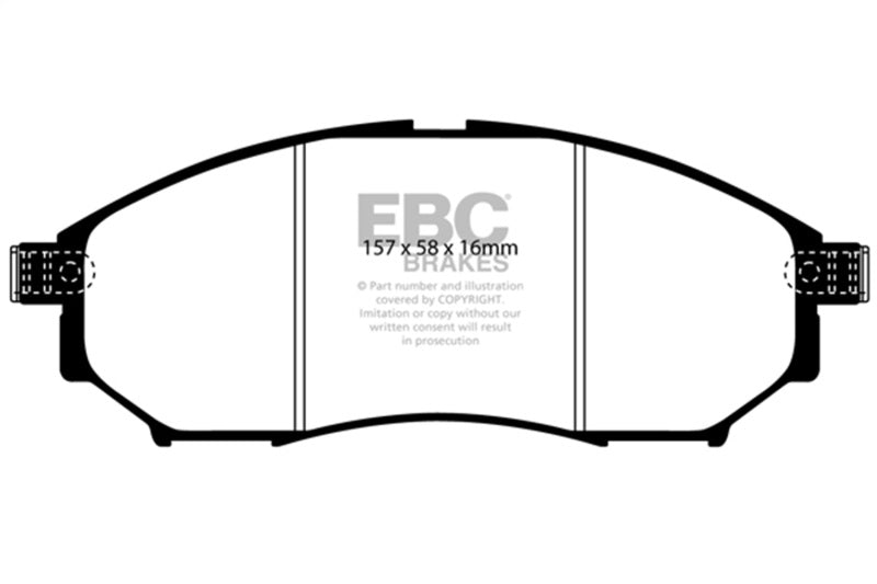 EBC DP61671 - EBCDP61671 - EBC 06-09 Infiniti FX35 3.5 Greenstuff Front Brake Pads - Shipped in Europe - Tuningsupply.com