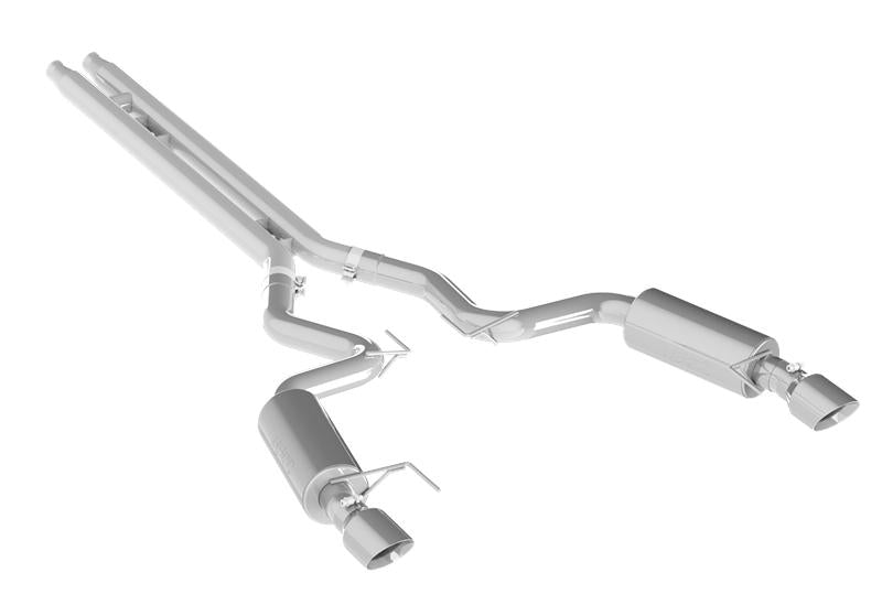 MBRP PS7239409 - MBRPS7239409 - MBRP 15 Ford Mustang GT 5.0 Convertible T409 3in Cat Back Dual Split Rear Exit (Street Version) - Shipped in Europe - Tuningsupply.com