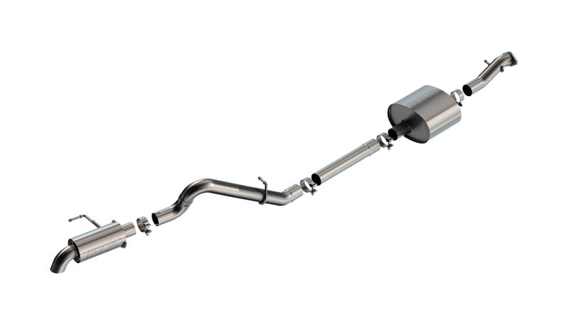 Borla 140901 - BOR140901 - Borla 21-22 Ford Bronco 2.7L 2DR/4DR T-304 Stainless Steel Cat-Back Touring Exhaust - Brushed - Shipped in Europe - Tuningsupply.com