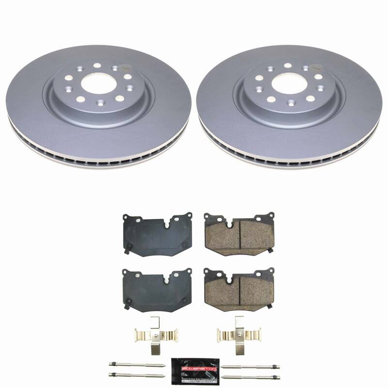 PowerStop CPK8531-23 - PSBCPK8531-23 - Power Stop 20-25 Chevrolet Corvette Rear Z23 Coated Brake Kit - Shipped in Europe - Tuningsupply.com