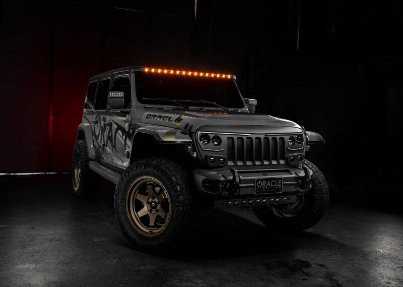 ORACLE Lighting 5917-023 - ORL5917-023 - Oracle Jeep Wrangler JL/Gladiator JT Integrated Windshield LED Light Bar System - Shipped in Europe - Tuningsupply.com