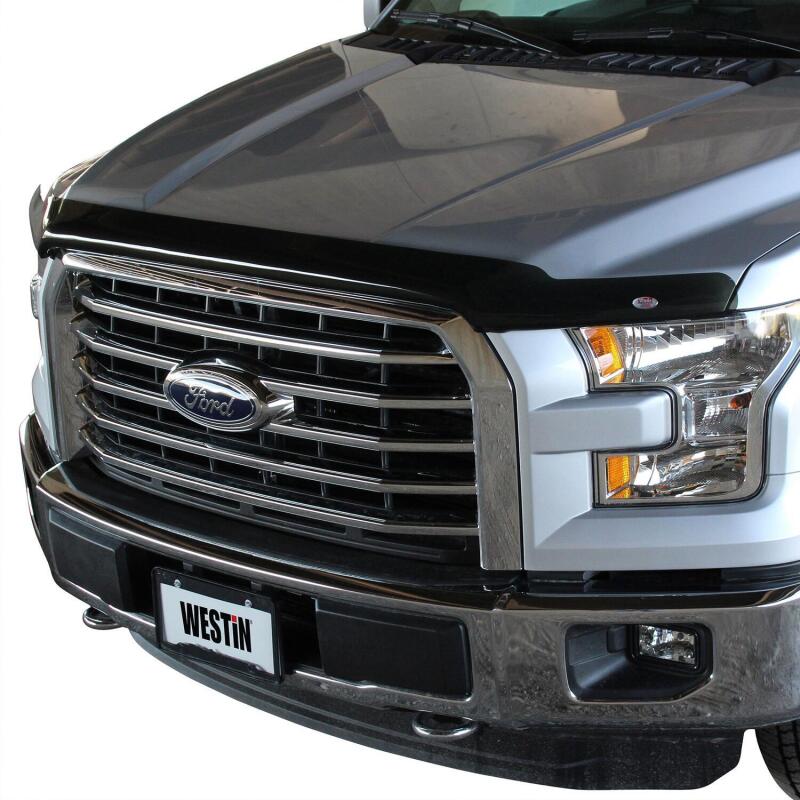 Westin 72-96154 - WES72-96154 - Westin 2015-2017 Ford F-150 Wade Platinum Bug Shield - Smoke - Shipped in Europe - Tuningsupply.com