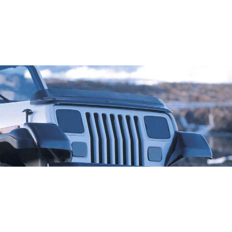 Rugged Ridge 11350.01 - RUG11350.01 - Rugged Ridge Bug Deflector Smoke 87-06 Jeep Wrangler - Shipped in Europe - Tuningsupply.com