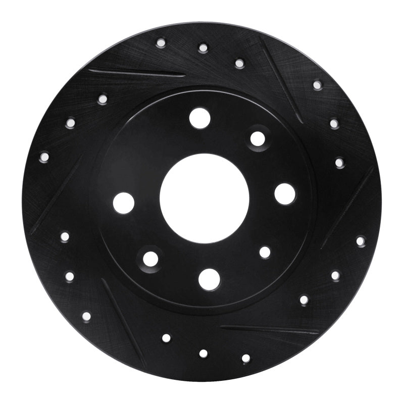 R1 Concepts 633-80023R - RNC633-80023R - R1 90-93 Mazda Miata Rear Right Drilled & Slotted Black Brake Rotor - Shipped in Europe - Tuningsupply.com