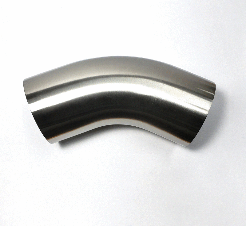 Stainless Bros 601-04826-4100 - STB601-04826-4100 - Stainless Bros 1.88in Diameter 1D / 1.88in CLR 16GA 45 Degree Mandrel Bend w/ Leg - Shipped in Europe - Tuningsupply.com