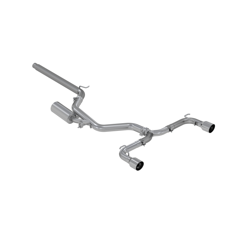 MBRP PS4606304 - MBRPS4606304 - MBRP 15-20 VW 2.0L Turbo Golf GTI MK7 3in T304 Cat Back Exhaust w/ Dual Split Rear Exit - Shipped in Europe - Tuningsupply.com