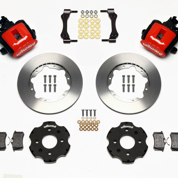 Wilwood 140-10206-R - WIL140-10206-R - Wilwood Combination Parking Brake Rear Kit 11.00in Red Civic / Integra Disc 2.39 Hub Offset - Shipped in Europe - Tuningsupply.com