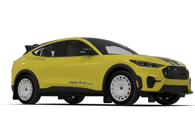 Rally Armor MF96-URXT-BLK-MBK - RALMF96-URXT-BLK-MBK - Rally Armor 2021-25 Ford Mach-E Rally Edition Black UR Mud Flap Metallic Black Logo - Shipped in Europe - Tuningsupply.com