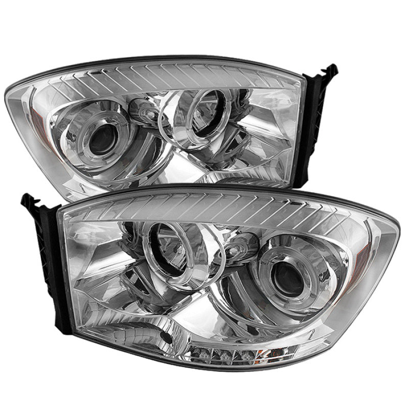 SPYDER 5010018 - SPY5010018 - Spyder Dodge Ram 1500 06-08/Ram 2500 06-09 Projector Headlights LED Halo LED Chrm PRO-YD-DR06-HL-C - Shipped in Europe - Tuningsupply.com